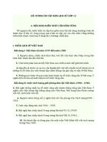 ĐỀ CƯƠNG ÔN TẬP MÔN LỊCH SỬ LỚP 12