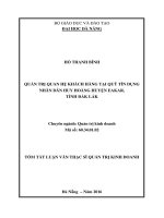 Quản trị quan hệ khách hàng tại quỹ tín dụng nhân dân huy hoàng huyện eakar, tỉnh đắk lắk 