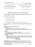 module 24 KĨ THUẬT KIỂM TRA, ĐÁNH GIÁ TRONG DẠY HỌC