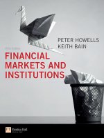 Financial markets and institutions 5e by peter howells and keith bain