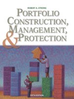 Portfolio construction management and protection 5e by robert a strong