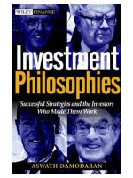 Investment philosophies by aswath damodaran