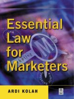 Essential law for marketers by ardi kolah