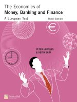 The economics of money banking and finance 3e by peter howells and keith bain 