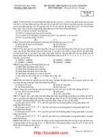 Đề thi thử THPT Quốc gia môn Sinh Học năm 2016 trường THPT chuyên Vinh lần 2