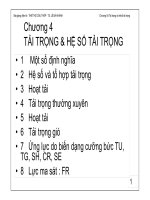 Tải trọng và hệ số tải trọng trong Thiết kế cầu bê tông cốt thép (đại học Bách Khoa TPHCN)