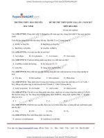 Đề thi thử THPT Quốc gia Môn Hóa 2017 có giải chi tiết 09