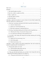 Khóa luận  giai phap marketing thu hut khách du lịch tại khách sạn các hoàn tử