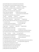 CÂU hỏi TRẮC NGHIỆM LỊCH sử 10 CHUYÊN đề