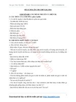 Đề cương ôn thi THPT Quốc Gia 2016 môn Sinh Học