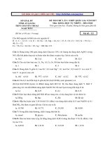 Đề thi thử THPT Quốc Gia môn Hóa năm 2017 THPT chuyên Thoại Ngọc Hầu có lời giải