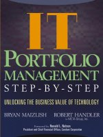 IT information technology portfolio management step by step by bryan maizlish robert handler 