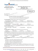 Đề thi thử THPT Quốc gia Môn Hóa 2017 có giải chi tiết 13