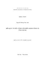 Hồi quy tuyến tính với biến định tính và ứng dụng (LV tốt nghiệp)