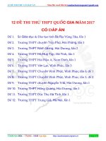 12 DE THI THU TOÁN 2017 CO DAP AN