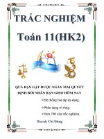 [toanmath.com] - Bài tập trắc nghiệm Toán 11 (HK2) - Huỳnh Chí Dũng