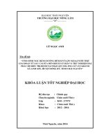 Tình hình mắc bệnh đường hô hấp ở lợn ngoại nuôi thịt từ sau cai sữa đến xuất bán và thử nghiệm hai phác đồ điều trị bệnh tại trại lợn nhà ông Lê Văn Khánh xã Linh Sơn  huyện Đồng Hỷ  tỉnh Thái Nguyên