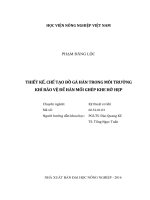 thiết kế, chế tạo đồ gá hàn trong môi trường khí bảo vệ để hàn mối ghép khe hở hẹp 