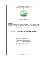 Tình hình mắc bệnh viêm vú, viêm tử cung trên đàn lợn nái sinh sản nuôi tại trại lợn bình minh   mỹ đức   hà nội và biện pháp phòng trị bệnh