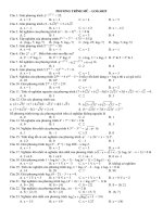 Phuong trinh mu logarit 