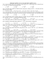 Hinh hoc khong gian va toa do trong khong gian 