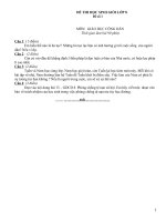 Bộ đề thi GDCD 8 có đáp án