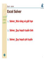 solver  trong  excel