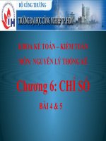 Lý thuyết và ví dụ bài tập môn nguyên lý thống kê