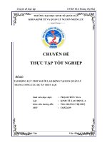 TẠO ĐỘNG lực CHO NGƯỜI LAO ĐỘNG tại BAN QUẢN lý TRUNG ƯƠNG các dự án THỦY lợi 