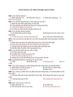 Câu hỏi ôn tập môn tin học đại cương có đáp án