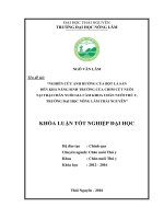 Nghiên cứu ảnh hưởng của bột lá sắn đến khả năng sinh trưởng của chim cút nuôi tại trại chăn nuôi gia cầm khoa chăn nuôi thú y   trường đại học nông lâm thái nguyên 