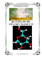 Đề cương ôn thi viên chức Y tế