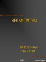 Kỹ thuật siêu âm tim thai