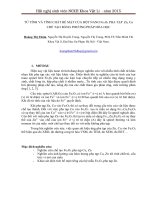 TỪ TÍNH và TÍNH CHẤT bề mặt của bột NANO fe3o4 PHA tạp  zn, cu CHẾ tạo BẰNG PHƯƠNG PHÁP hóa học