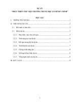 DỰ ÁN “PHÁT TRIỂN THƯ VIỆN TRƯỜNG TRUNG HỌC CƠ SỞ DUY MINH”