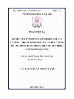 Nghiên cứu ứng dụng và đánh giá kết quả phẫu thuật nội soi đặt catheter ổ bụng để lọc màng bụng trong điều trị suy thận mạn giai đoạn cuối (tt) 