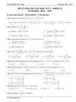 TRAC NGHIEM ON TAP HOC KI 2 KHOI 12 