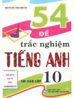 Tổng hợp đề thi trắc nghiệm vào lớp 10 tiếng anh