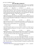 BÀI TOÁN về HIDROCACBON có đáp án