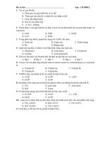 ôn tập hóa sinh lớp điều dưỡng