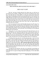 Giải Pháp Một Số Phương Pháp Giải Bài Toán Hóa Học 9