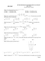 DỀ ôn THI THPTQG 2017  (43) 