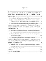 LUẬN VĂN KINH TẾ ĐỘC QUYỀN: Hiệu Quả Kinh Tế Của Các Chương Trình Xã Hội Hóa Trên Kênh VTV3