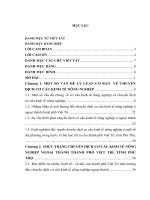 LUẬN VĂN KINH TẾ ĐỘC QUYỀN: Chuyển Dịch Cơ Cấu Kinh Tế Nông Nghiệp Ngoại Thành Thành Phố Việt Trì, Tỉnh Phú Thọ Hiện Nay