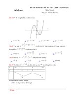 DỀ ôn THI THPTQG 2017  (9) 
