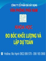 Bài giảng dự toán theo thông tư 06 2016 BXD
