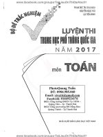 BỘ đề TRẮC NGHIỆM LUYỆN THI TRUNG học PHỔ THÔNG QUỐC GIA năm 2017 môn TOÁN   PHẠM đức tài   NXBGD