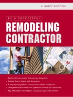 [R Dodge Woodson] Be a Successful Remodeling Contractor