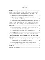 LUẬN VĂN KINH TẾ ĐỘC QUYỀN: Chuyển Dịch Cơ Cấu Kinh Tế Ở Huyện Yên Thế, Tỉnh Bắc Giang Hiện Nay