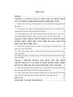 LUẬN VĂN KINH TẾ ĐỘC QUYỀN: Chuyển Dịch Cơ Cấu Kinh Tế Theo Hướng Phát Triển Bền Vững Ở Tỉnh Vĩnh Phúc Hiện Nay